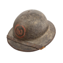 Load image into Gallery viewer, WWI US Army M1917 Helmet w/ Liner &amp; Chinstrap, 27th Div