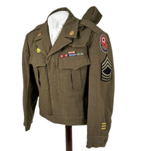 Load image into Gallery viewer, WWII US Army Ike Jacket, European Theater Command, Msgt Rossi