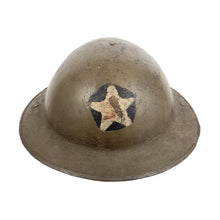 Load image into Gallery viewer, WWI US Army British Made Helmet w/ Liner &amp; Chinatrap, 3rd BN, 9th Inf Reg, 2nd Div