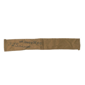 WWI US Army War Draft Armband, June 5th, 1917