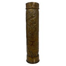 Load image into Gallery viewer, WWI US Trench Art, 75mm Artillery Casing