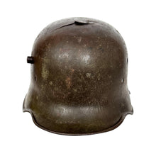 Load image into Gallery viewer, WWI German M16 Stahlhelm Shell, TJ68, Battle Damaged