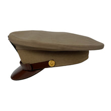 Load image into Gallery viewer, WWII US Army Officers Kaki Tan Dress Cap, Named Colonel Clealon V. Grafton