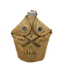 Load image into Gallery viewer, WWI US Army M1910 Engraved Canteen, 7th Anti-Aircraft Artillery BN