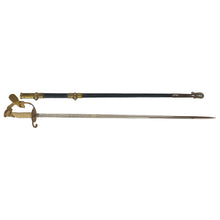 Load image into Gallery viewer, US Navy M1852 Sword w. Case - Rear Admiral John Warren Albrittain