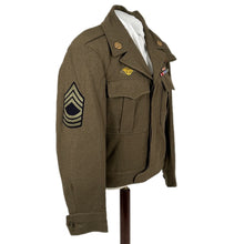 Load image into Gallery viewer, WWII US Army Ike Jacket, European Theater Command, Msgt Rossi