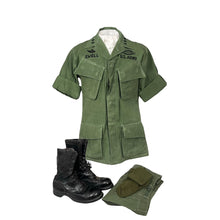 Load image into Gallery viewer, Vietnam War US Army OG-107 Jungle Fatigue Uniform Grouping, Lt Gen Julian Ewell