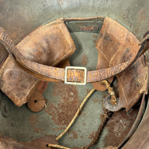 WWI German M17 Stahlhelm Helmet w/ Liner & Chinstrap, “Bell” L64