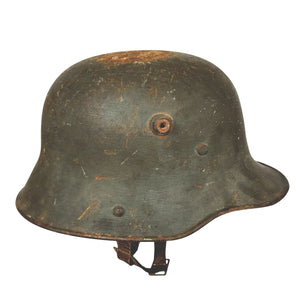 WWI German M17 Stahlhelm Helmet w/ Liner & Chinstrap, “Bell” L64