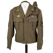 Load image into Gallery viewer, WWII US Army Ike Jacket, European Theater Command, Msgt Rossi