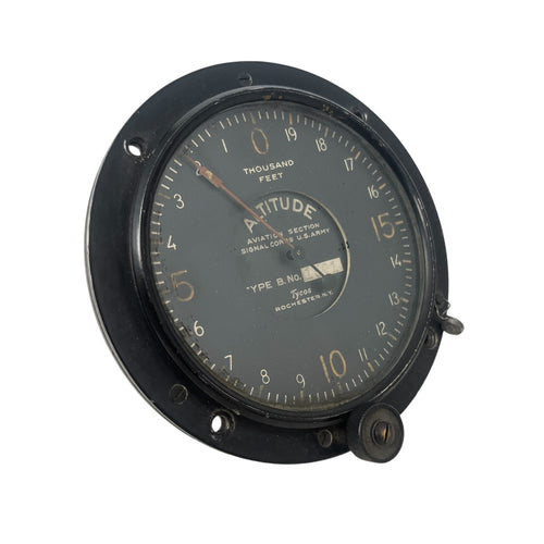 WWI US Army Aviation Section Signal Corps Aircraft Altimeter, Type B