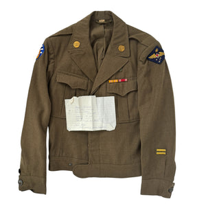 WWII US Army Ike Jacket - Named, Far East Air Force