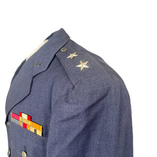 Load image into Gallery viewer, Korean War Era USAF Officers Dress Blue Jacket, Maj. Gen. Reginald C. Harmon