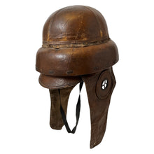 Load image into Gallery viewer, WWI French Aviation Pilots Cork Flight Helmet