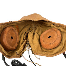 Load image into Gallery viewer, WWI US Army Aviation Leather Flight Helmet with Earpieces, by Western Electric