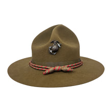 Load image into Gallery viewer, Pre-WWII USMC Officers Campaign Hat, Named &amp; Dated 1939