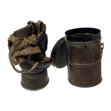 Load image into Gallery viewer, WWI German Army Leather Gas Mask w/ Carrier