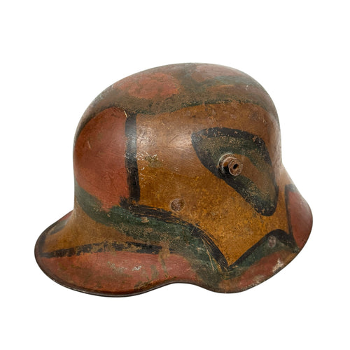 WWI German M17 Stahlhelm – Camouflage Helmet Shell (ET64)