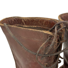 Load image into Gallery viewer, WWII US Army Paratrooper Boots Worn In Theater By Col (Later BG) Kenneth Zitzman