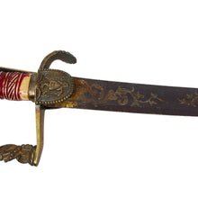 Load image into Gallery viewer, Pre Civil War Eagle Head Sword, Silver-Plated and Etched