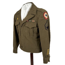 Load image into Gallery viewer, WWII US Army Ike Jacket, North African Theater, Staff Sergeant