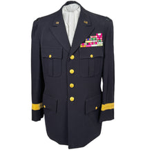 Load image into Gallery viewer, Vietnam War US Army General Officer’s German Made Dress Blues w/ Theater Made Ribbon Bar