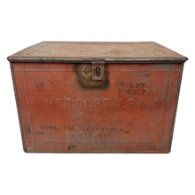 Load image into Gallery viewer, WWI US Army Medical Surgical Dressing Metal Chest