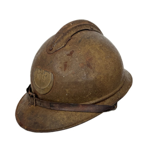 WWI French North African Colonial Zouave Helmet with Liner & Chinstrap