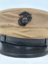 Load image into Gallery viewer, WWII USMC Officers Visor Cap, 7 5/8