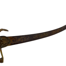 Load image into Gallery viewer, Pre Civil War Eagle Head Sword, Silver-Plated and Etched