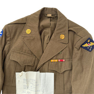 WWII US Army Ike Jacket - Named, Far East Air Force