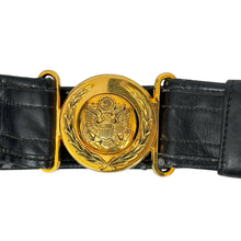 Load image into Gallery viewer, Gulf War Era US Army Officer Belt w/ Holster, Magazine Pouch - 24K Gold Plated Buckle