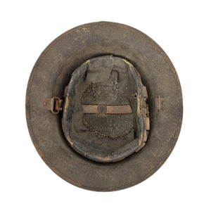 WWI US Army M1917 Helmet w/ Liner, 110th Sanitary Train, 35th Div