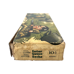 WWII US Anti-Axis Propaganda “Good Socks” Interwoven Socks Box