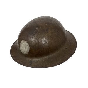 WWI US Army British Made Helmet with Liner and Chinstrap, 31st Div, Named