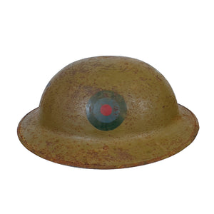 WWI British Helmet, Machine Gun Iinsignia