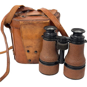 WWI Navy Night Glass Binoculars & Case