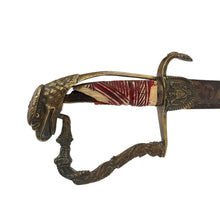 Load image into Gallery viewer, Pre Civil War Eagle Head Sword, Silver-Plated and Etched