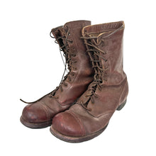 Load image into Gallery viewer, WWII US Army Paratrooper Boots Worn In Theater By Col (Later BG) Kenneth Zitzman