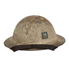 Load image into Gallery viewer, WWI US Army M1917 Helmet w/ Liner &amp; Chinstrap, Co M, 3rd Bn, 318th Inf Reg, 80th Div