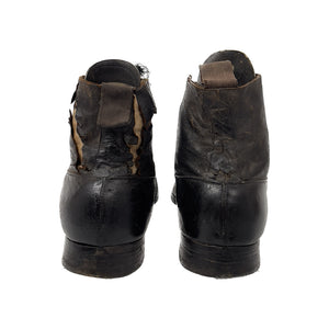 WWI US Navy Enlisted Black High-Top Shoes