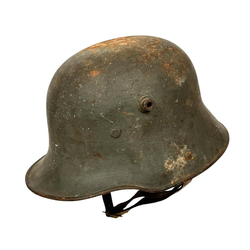 WWI German M17 Stahlhelm Helmet w/ Liner & Chinstrap, “Bell” L64