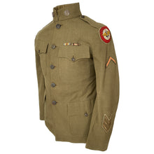 Load image into Gallery viewer, WWI US Army Private Purchase Uniform, 1SG Harold B Graham, 11th Co., 2nd ASM Rgt