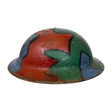 Load image into Gallery viewer, WWI US Army M1917 Helmet Shell, Camouglaged 90th Div, 3rd Army of Occupation