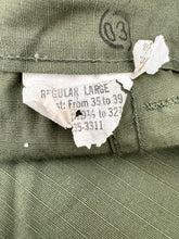 Load image into Gallery viewer, Vietnam War US Ripstop Jungle Trousers Dated 1969 - Large Size