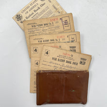 Load image into Gallery viewer, WWII US Civilian War Ration Books (x6) &amp; Case, Carlisle, Pa