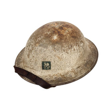 Load image into Gallery viewer, WWI US Army M1917 Helmet w/ Liner &amp; Chinstrap, Co M, 3rd Bn, 318th Inf Reg, 80th Div