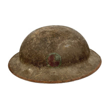 Load image into Gallery viewer, WWI US Army M1917 Helmet w/ Liner, 110th Sanitary Train, 35th Div