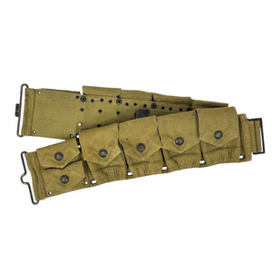 WWI US Army M1910 Mounted Infantry Cartridge Belt, 1918