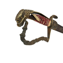 Load image into Gallery viewer, Pre Civil War Eagle Head Sword, Silver-Plated and Etched